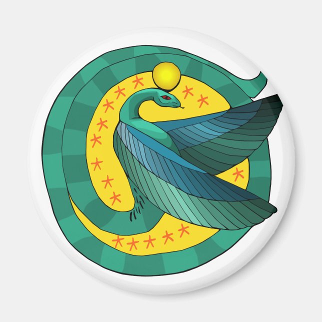 Ägyptisches Winged Serpent Magnet (Vorne)