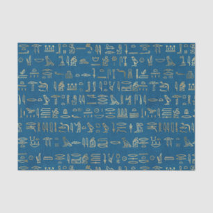 Ägyptisches Zettelpapier für blaue und goldene ägy Seidenpapier