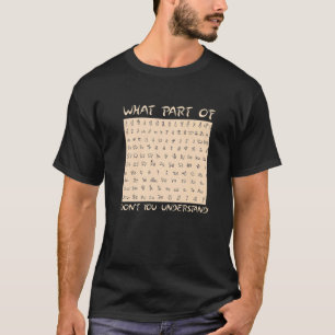 Ägyptologie Was für ein Teil von dem, was du nicht T-Shirt