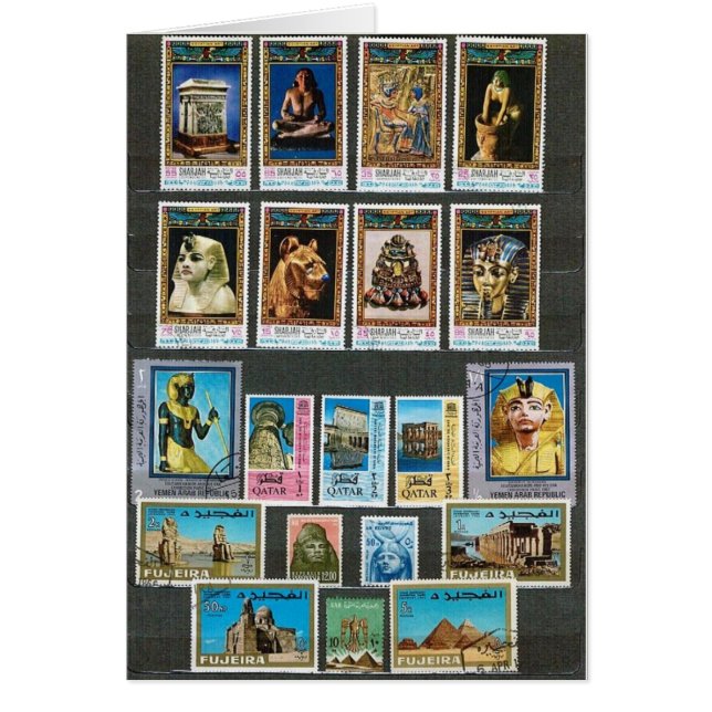 Ägyptologie zu Briefmarke (Vorne)