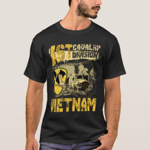 Äh1 Huey 1st Cavalry Division Vietnam Veteran T-Shirt