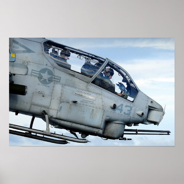 AH-1W Super Cobra Helicopter Poster (Vorne)