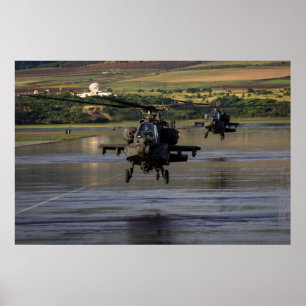 AH-64 Apache-Hubschrauber Poster