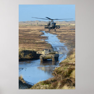 AH-64 Apache-Hubschrauber Poster