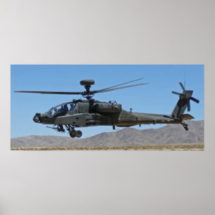 AH-64 Apache-Hubschrauber Poster