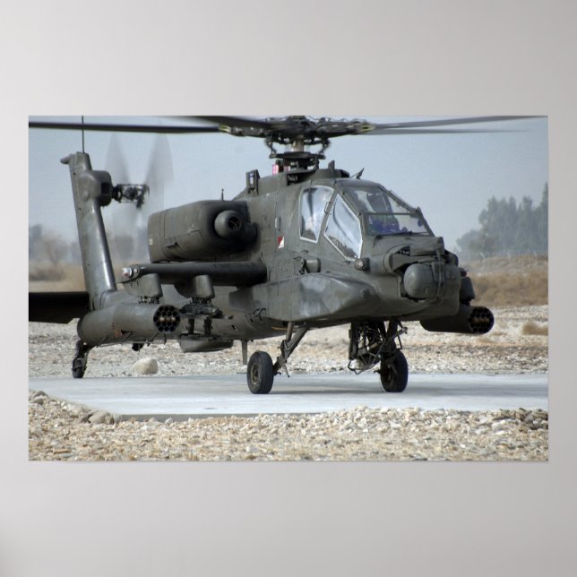 AH-64 Apache-Hubschrauber Poster (Vorne)