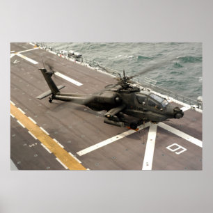 AH-64 Apache Hubschrauber Poster