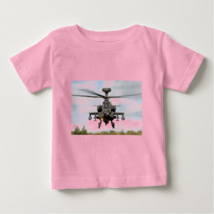 ah 64 apache longbow hubschrauber militär baby t-shirt