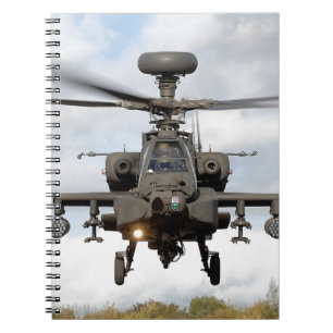 ah 64 apache longbow hubschrauber militär notizblock
