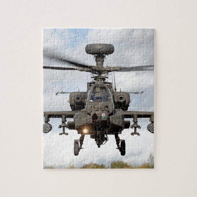 ah 64 apache longbow hubschrauber militär puzzle (Vertikal)