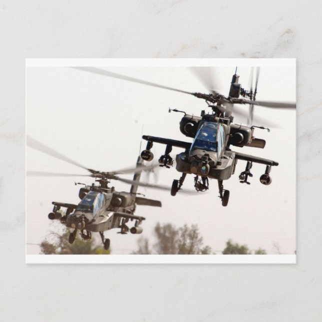 AH-64 Apache Postkarte (Vorderseite)