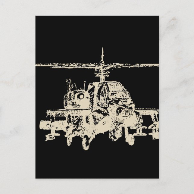 AH-64 Apache Postkarte (Vorderseite)