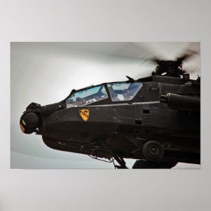 AH-64D Apache Hubschrauber Poster