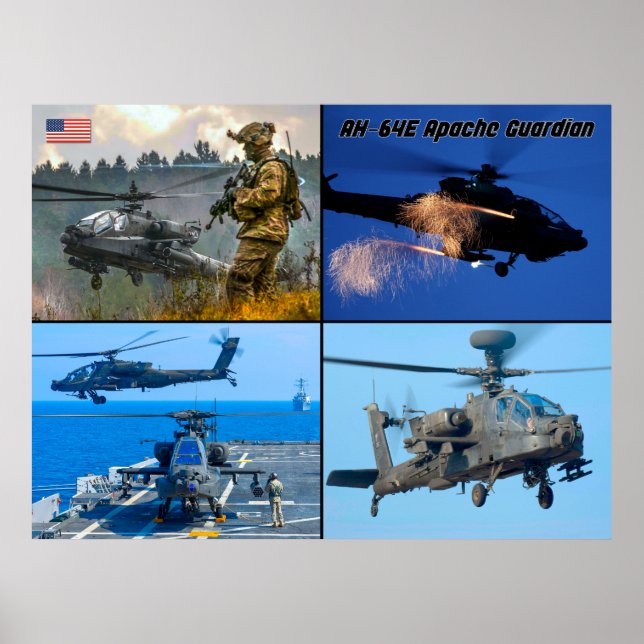 AH-64E APACHE GUARDIAN POSTER (Vorne)