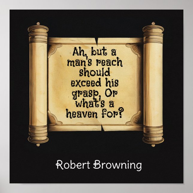 Ah, aber die Reichweite eines Mannes sollte sein V Poster (Vorne)