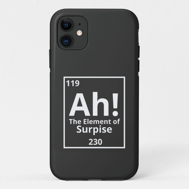 ah das Element der überraschenden lustigen periodi Case-Mate iPhone Hülle (Rückseite)
