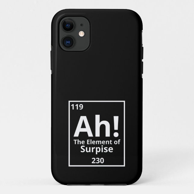 ah das Element der überraschenden lustigen periodi Case-Mate iPhone Hülle (Rückseite)