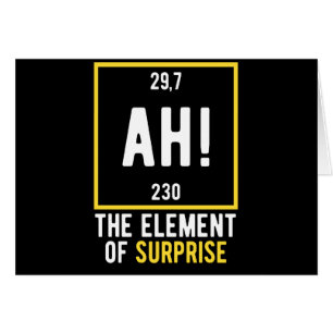 Ah das Element der Überraschung