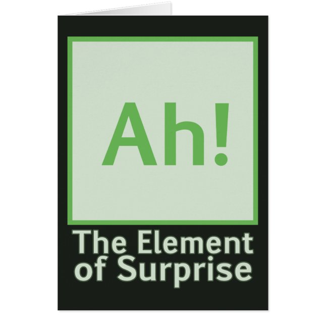 Ah! Das Element der Überraschung (Vorne)