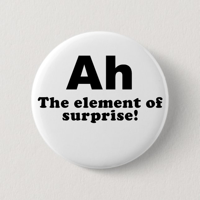 Ah das Element der Überraschung Button (Vorderseite)