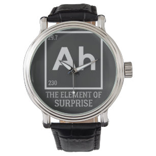 Ah das Element der Überraschungen Armbanduhr