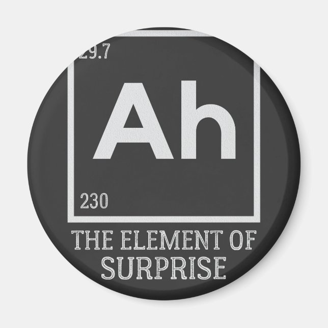 Ah das Element der Überraschungen Magnet (Vorne)