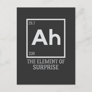 Ah das Element der Überraschungen Postkarte