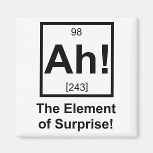 Ah das Element des periodischen Symbols eines Über Magnet