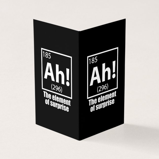 Ah! Das Element von überraschendem Funny Chemistry (Vorderseite)