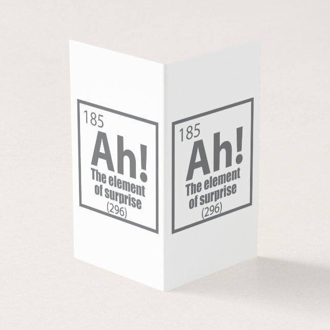 Ah! Das Element von überraschendem Funny Chemistry (Vorderseite)