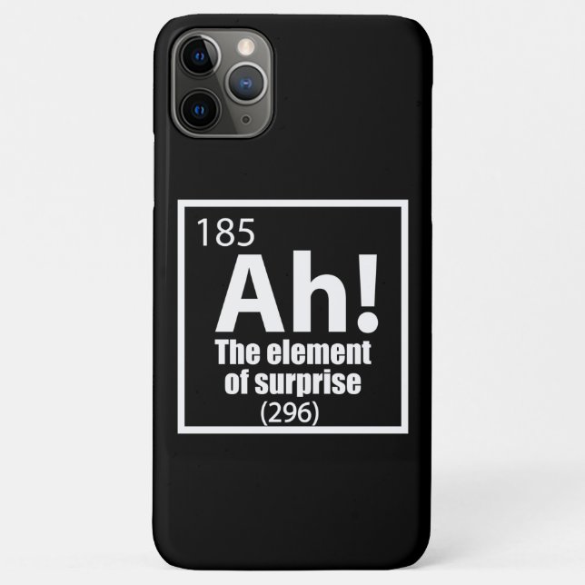 Ah! Das Element von überraschendem Funny Chemistry Case-Mate iPhone Hülle (Rückseite)