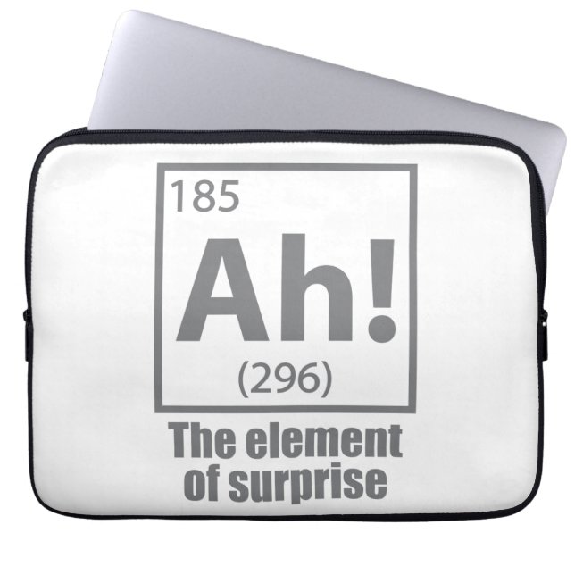Ah! Das Element von überraschendem Funny Chemistry Laptopschutzhülle (Vorderseite)