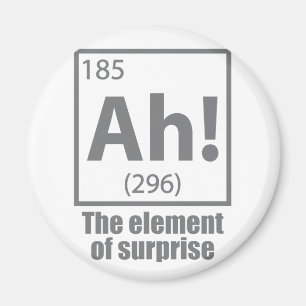 Ah! Das Element von überraschendem Funny Chemistry Magnet