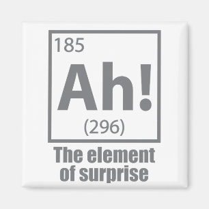 Ah! Das Element von überraschendem Funny Chemistry Magnet