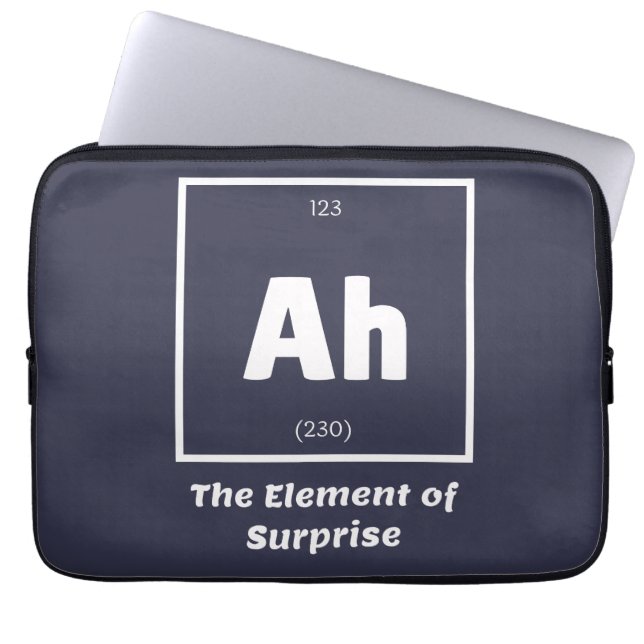 Ah Element der überraschenden Chemie-Wissenschaft  Laptopschutzhülle (Vorderseite)