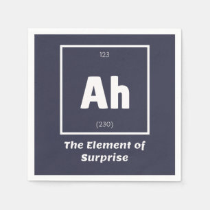 Ah Element der überraschenden Chemie-Wissenschaft  Serviette
