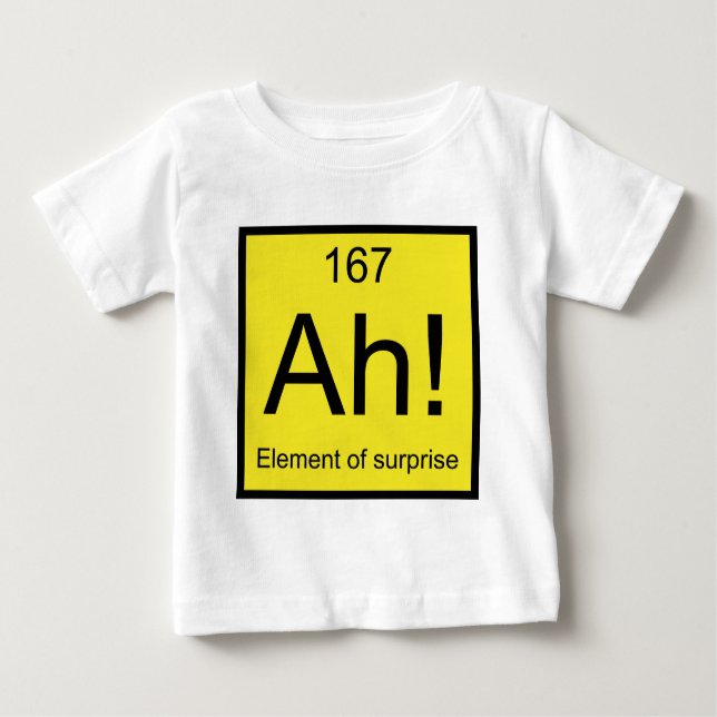 Ah! Element der Überraschung Baby T-shirt (Vorderseite)