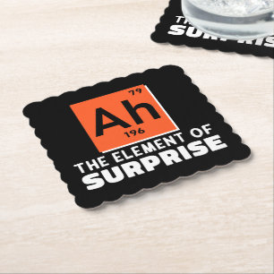 Ah Element überraschender Chemie Funny Student Untersetzer