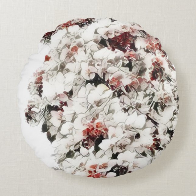 Ah, Frühling Rundes Kissen (Vorderseite)