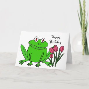 AH- Funny Frog Birthday Card Karte