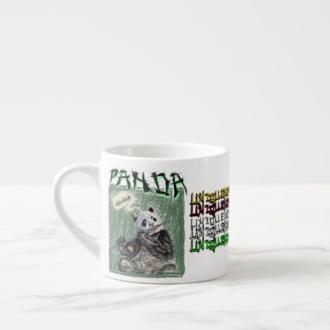 Äh-Huh Panda Espressotasse (Links)