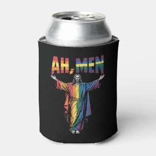Ah Männer Funny LGBT Gay Pride Jesus Christlich Dosenkühler