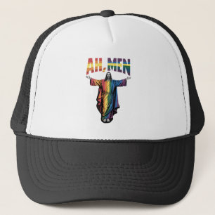 Ah Männer lustige LGBT Gay Pride Jesus Christlich Truckerkappe