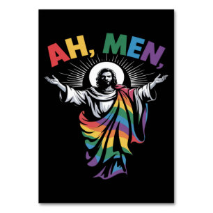 Ah Männer Lustige LGBT Gay Pride Tischnummer