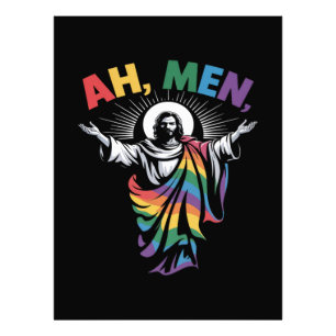 Ah Männer Lustiger LGBT Gay Pride Fotodruck