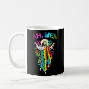 Ah Männer Rainbow Gay Jesus Christlicher LGBT-Stol Kaffeetasse