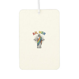 Ah Männer Regenbogen Religiös Vintage Autolufterfrischer