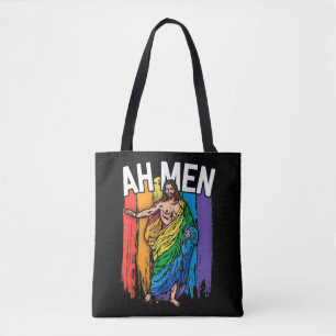 Ah Men Gay Jesus Shirt Funny LGBTQ Shirts Geschenk