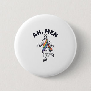 Ah Men Rollschuhfahren Glaube Vektordesign_1 Button
