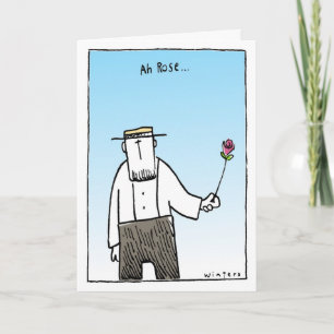 AH Rose Plainfolk Greetings Feiertagskarte